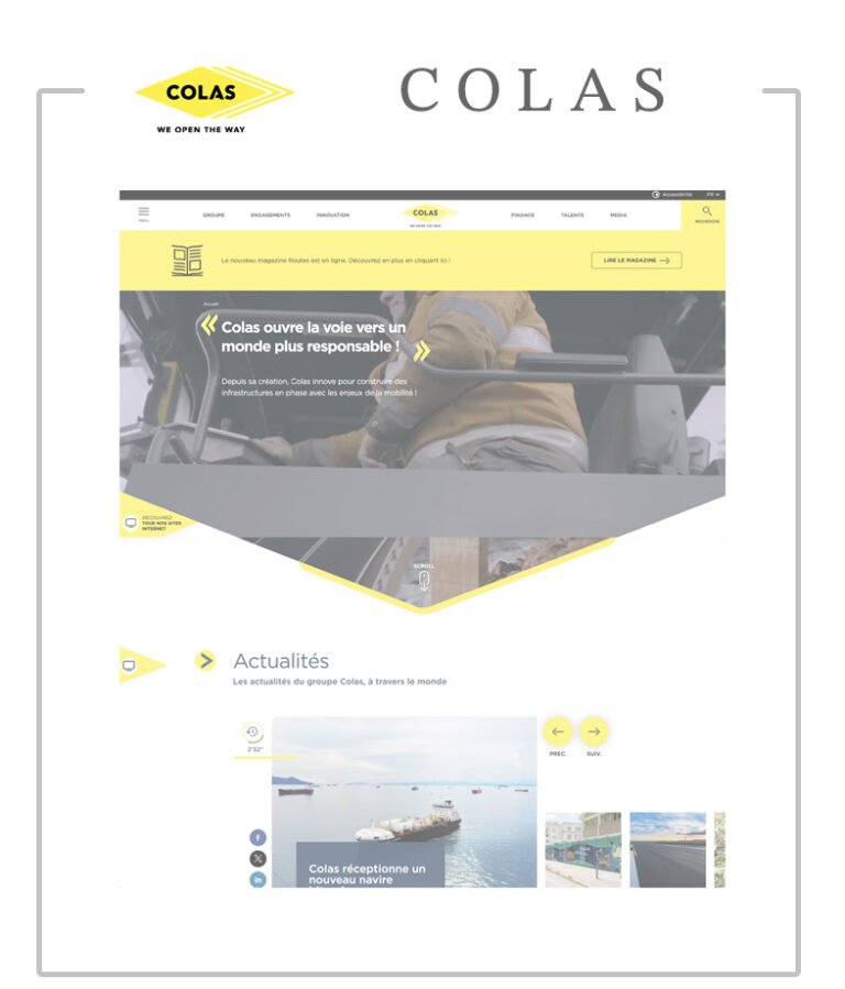 Plateforme Jamstack d'entreprise Gatsby et Drupal pour le groupe d'infrastructure Colas